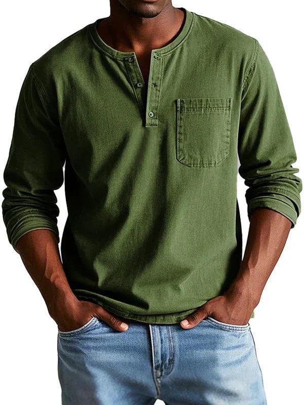 Elrita | Camicia Henley a maniche lunghe