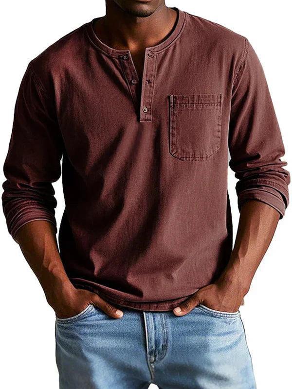 Elrita | Camicia Henley a maniche lunghe