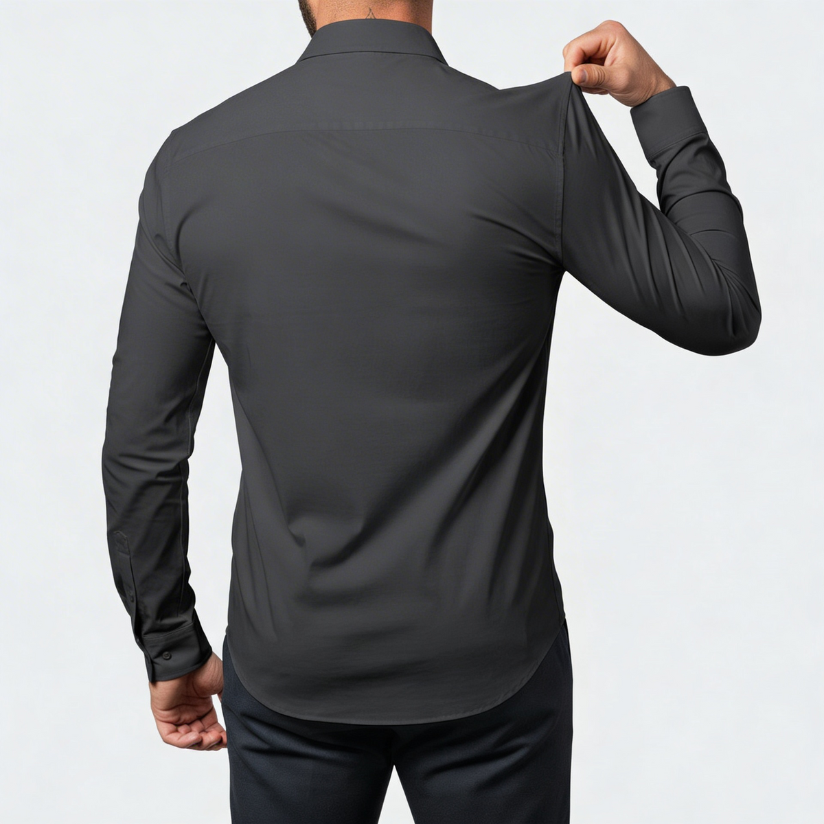 Elrita | Camicia elasticizzata slim fit con finitura antirughe