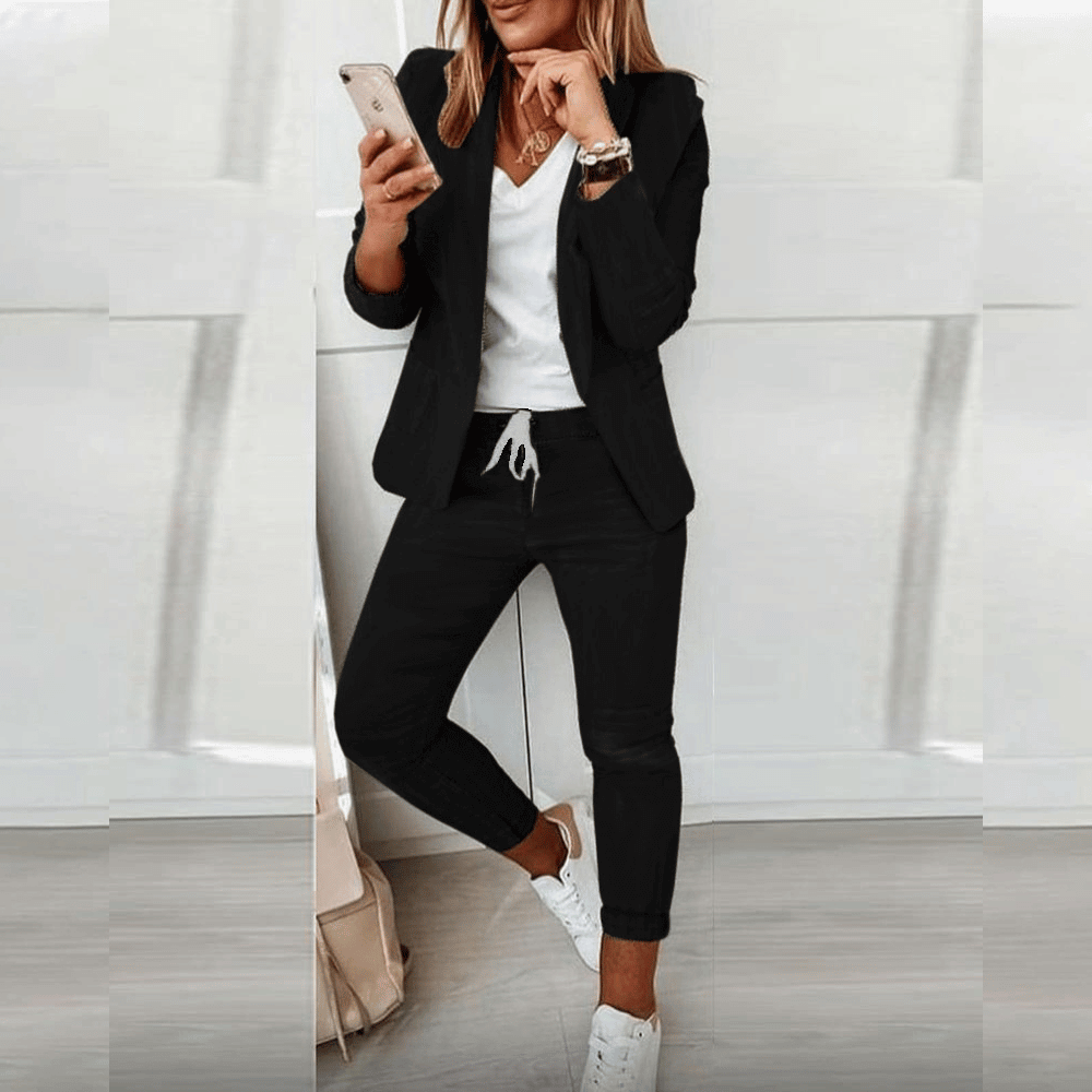 Elrita | Elegante completo con blazer e pantaloni coordinati