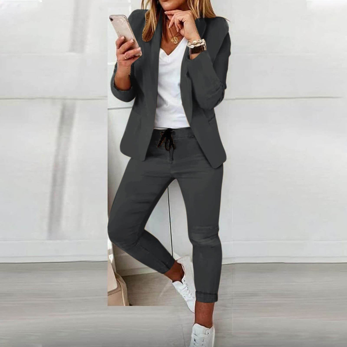 Elrita | Elegante completo con blazer e pantaloni coordinati