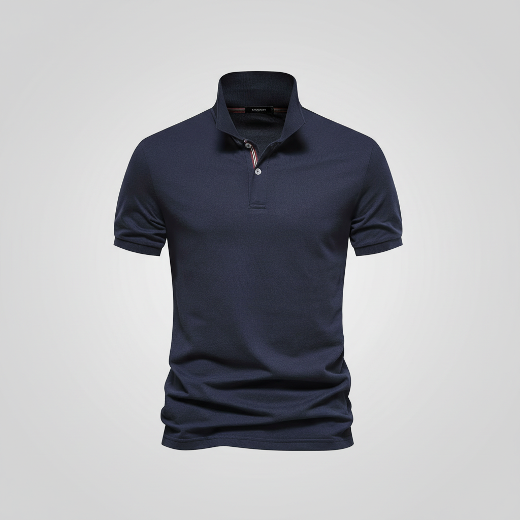 Elrita | Polo elegante vestibilità slim con colletto a righe