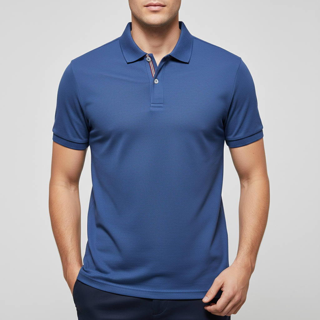 Elrita | Polo elegante vestibilità slim con colletto a righe