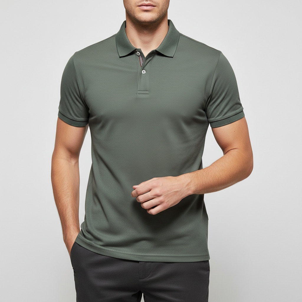 Elrita | Polo elegante vestibilità slim con colletto a righe