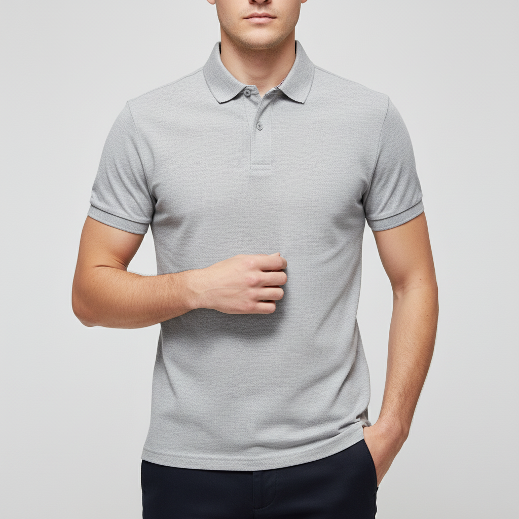 Elrita | Polo elegante vestibilità slim con colletto a righe