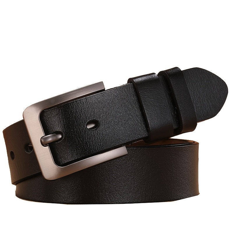 Cintura da uomo classica in similpelle con fibbia ad ardiglione, elegante per jeans e abito - foto 5