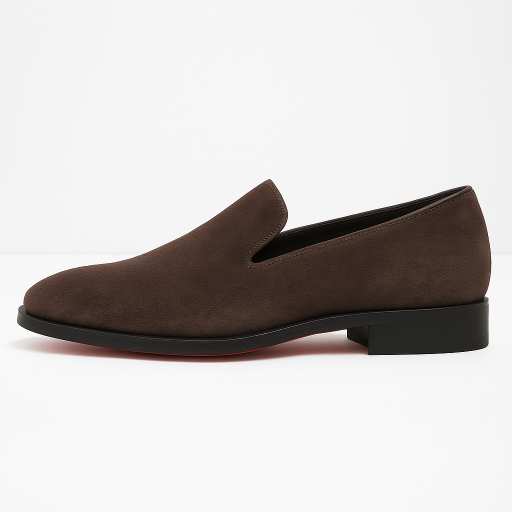 Mocassini da uomo in camoscio slip-on, eleganti per ufficio e sera - view 4