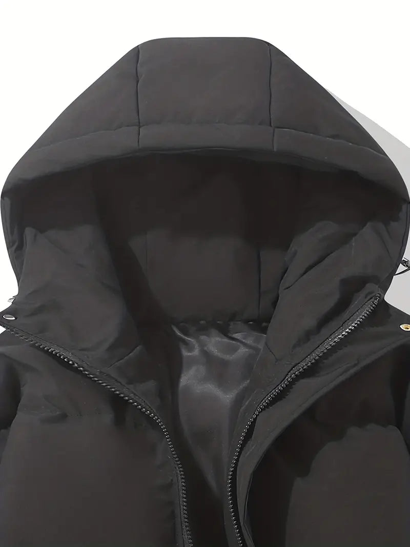 Piumino donna invernale con cappuccio, caldo e trapuntato - giubbotto imbottito per il freddo - view 11