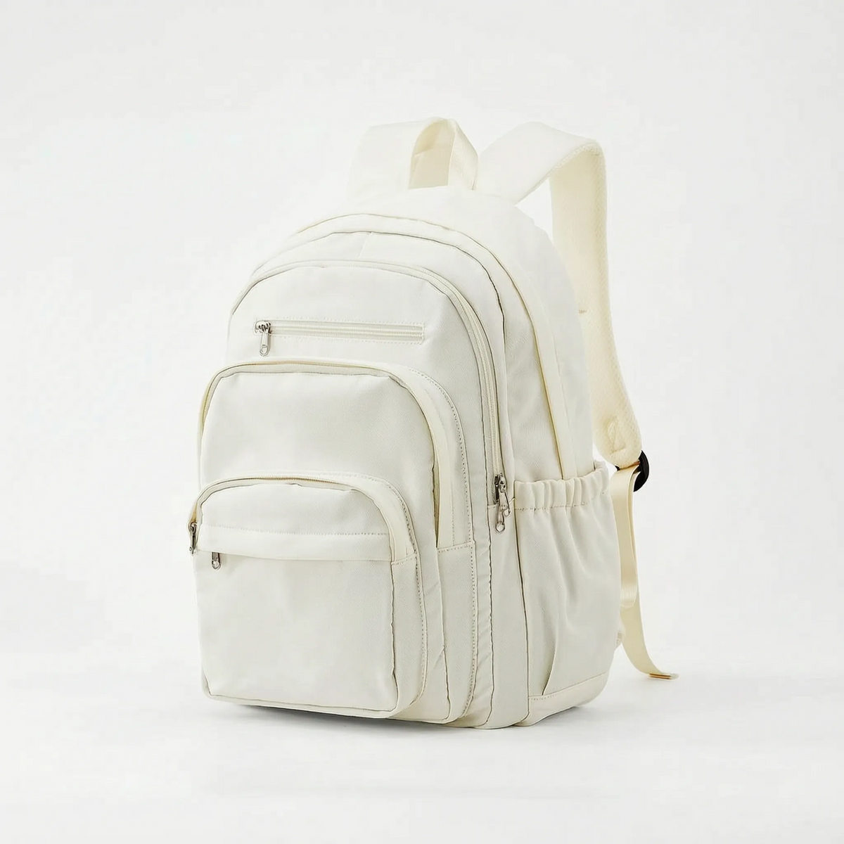 Zaino multitasche con scomparto porta pc, capiente per scuola, università e viaggio - Beige