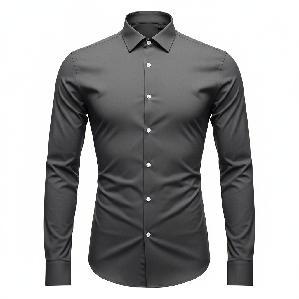 Elrita | Camicia elasticizzata slim fit con finitura antirughe