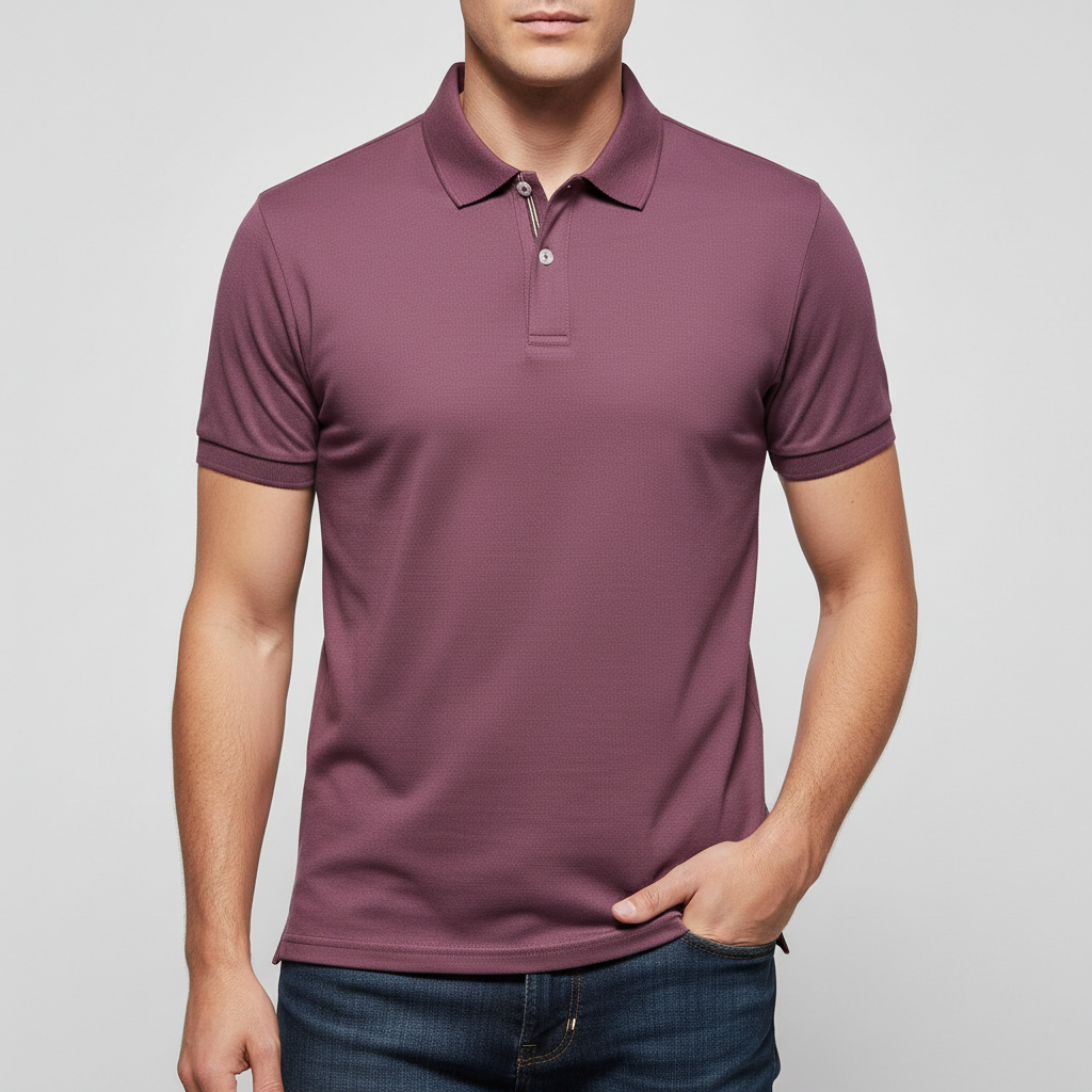 Elrita | Polo elegante vestibilità slim con colletto a righe