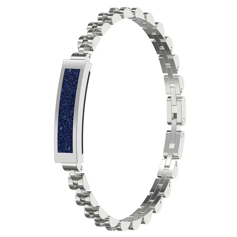 Bracciale activity tracker da donna, elegante in acciaio con contapassi - foto 3