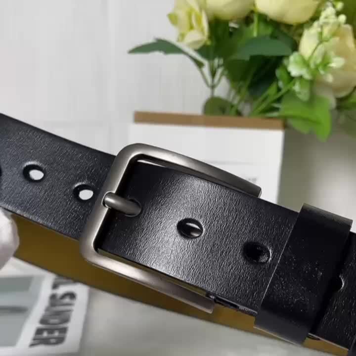 Cintura da uomo classica in similpelle con fibbia ad ardiglione, elegante per jeans e abito - foto 7