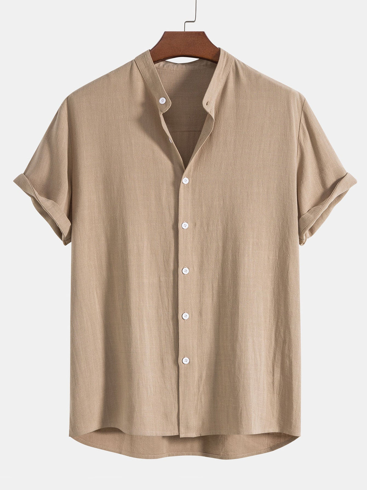 Completo estivo da uomo con camicia a manica corta e pantaloni, due pezzi casual - foto 5