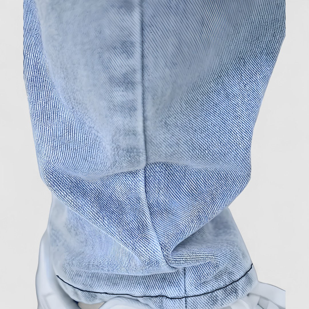 Jeans da uomo a gamba dritta, denim casual a cinque tasche per tutti i giorni - view 5