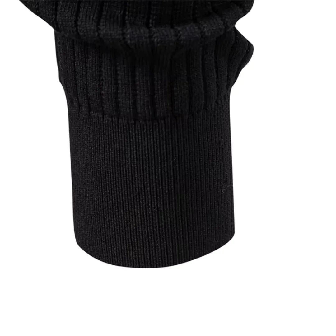 Maglione uomo girocollo con bottoni e maniche lunghe, a costine, casual - view 10