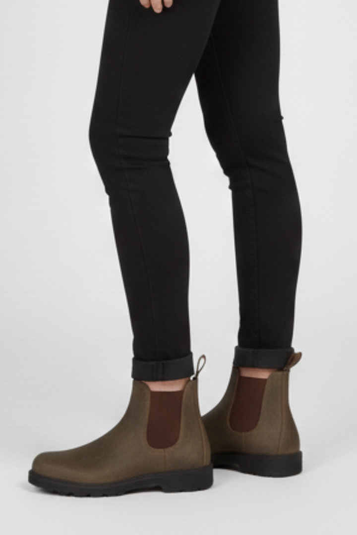 Stivaletti Chelsea da donna slip-on con elastici laterali e tiretti, suola in gomma - view 7