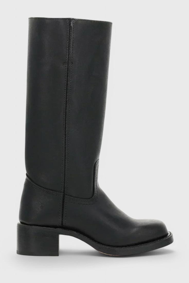 Stivali da donna al ginocchio in pelle con tacco, per l'inverno e le occasioni eleganti - view 12