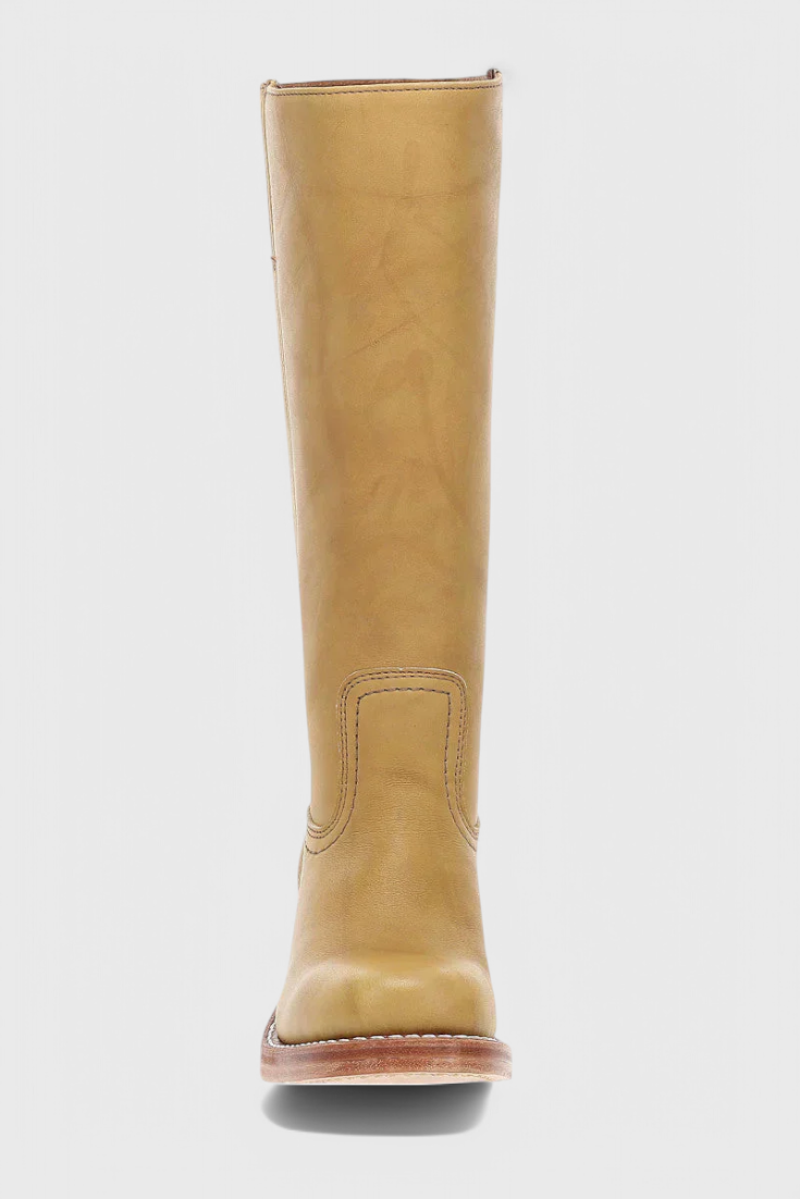 Stivali da donna al ginocchio in pelle con tacco, per l'inverno e le occasioni eleganti - view 14
